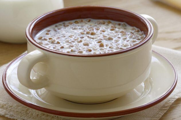 Alforfón con kéfir para una dieta de 3 días.