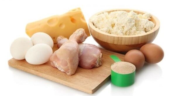 Alimentos proteicos para la nutrición.
