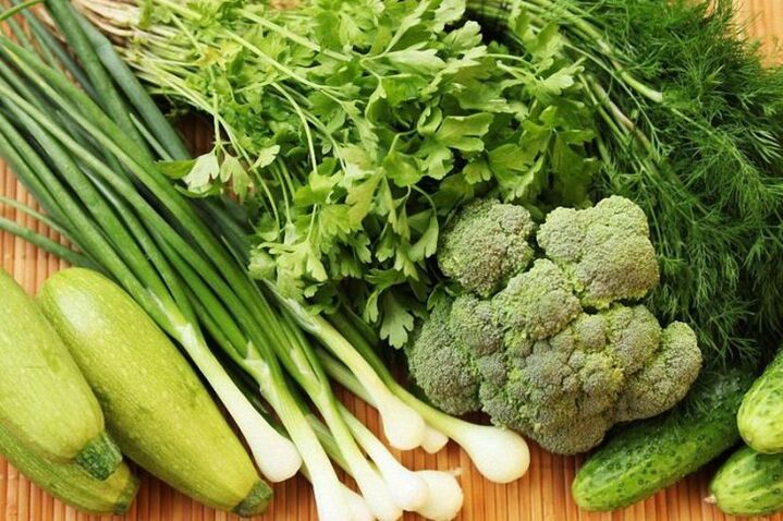 Verduras y hierbas para una dieta hipoalergénica. 